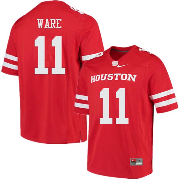 Men #11 Andre Ware Houston Cougars College Football Jerseys Sale-Red - Click Image to Close